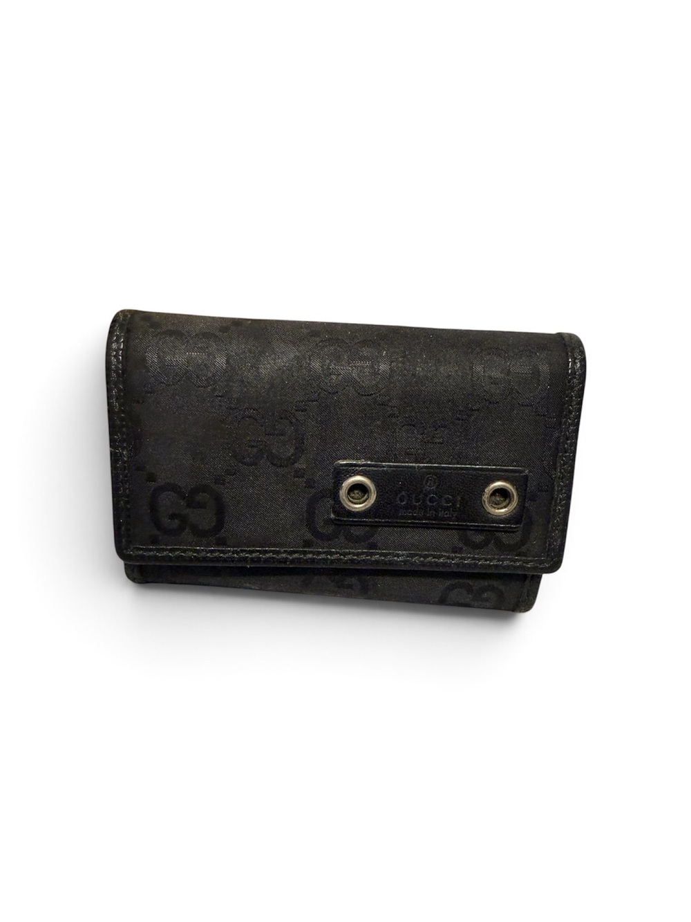 Gucci Black GG Monogram Key & Card Holder missing 3 keys